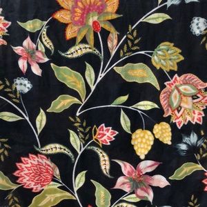 LOFT Outlet open scarf 27x70 navy floral print